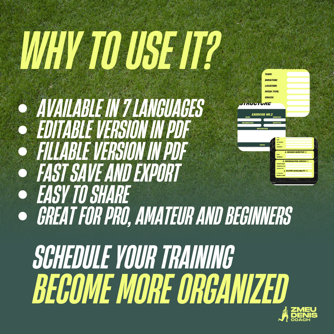 Soccer Training Session Plan Template for Coaches – PDF