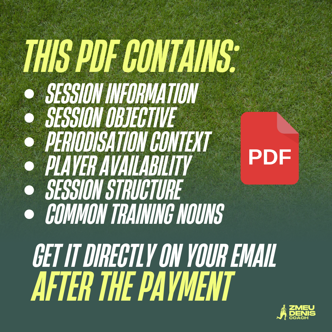 Soccer Training Session Plan Template for Coaches – PDF