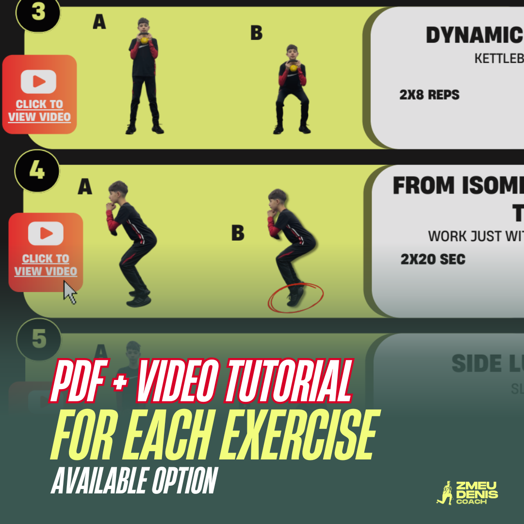 U-14 Explosiveness Training PDF + Video